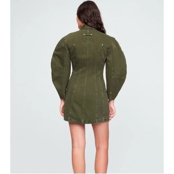 Cult Gaia x Gap Barrel Denim Mini Dress Size Small - Picture 2 of 5